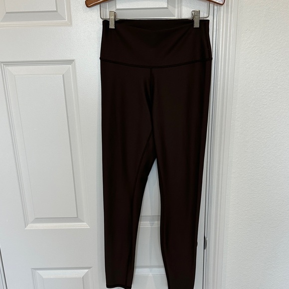 ALO Yoga Pants - ALO Yoga Women's Dark Brown High-Waisted Leggings